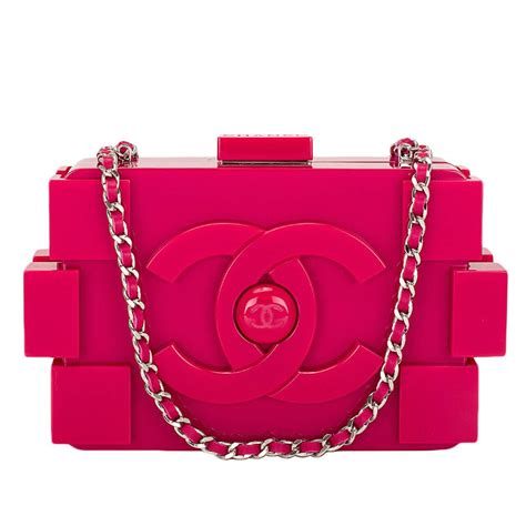 chanel lego clutch bag|chanel pink lego bag.